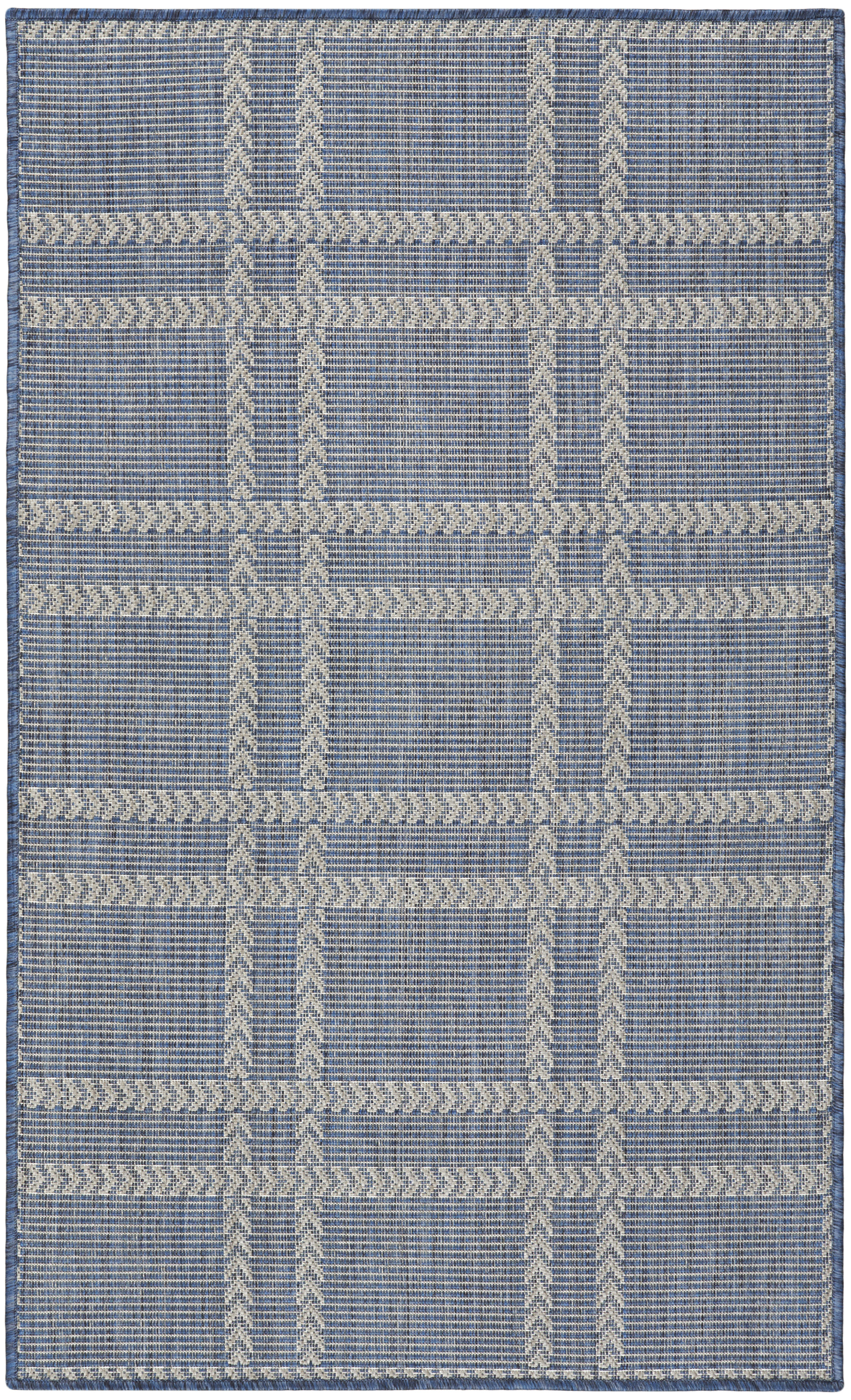 Nourison Horizon Indoor/Outdoor 3' x 5' Navy Modern Rug
