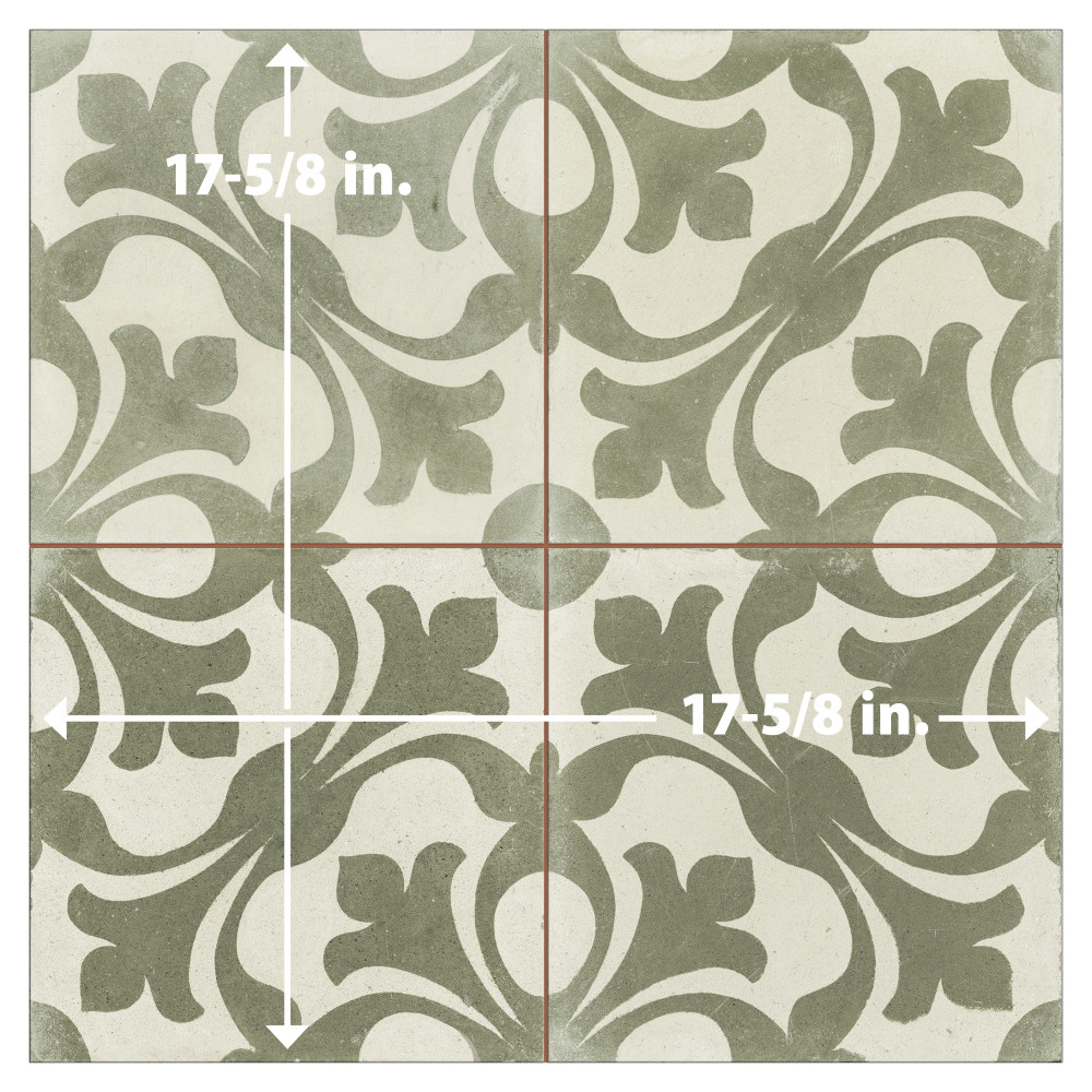 Sample – Kings Nouveau Sage Ceramic Floor and Wall Tile