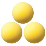 Champion Sports Uncoated Regular Density Foam Ball, 7", Yellow, Pack of 3 CHSRD7-3