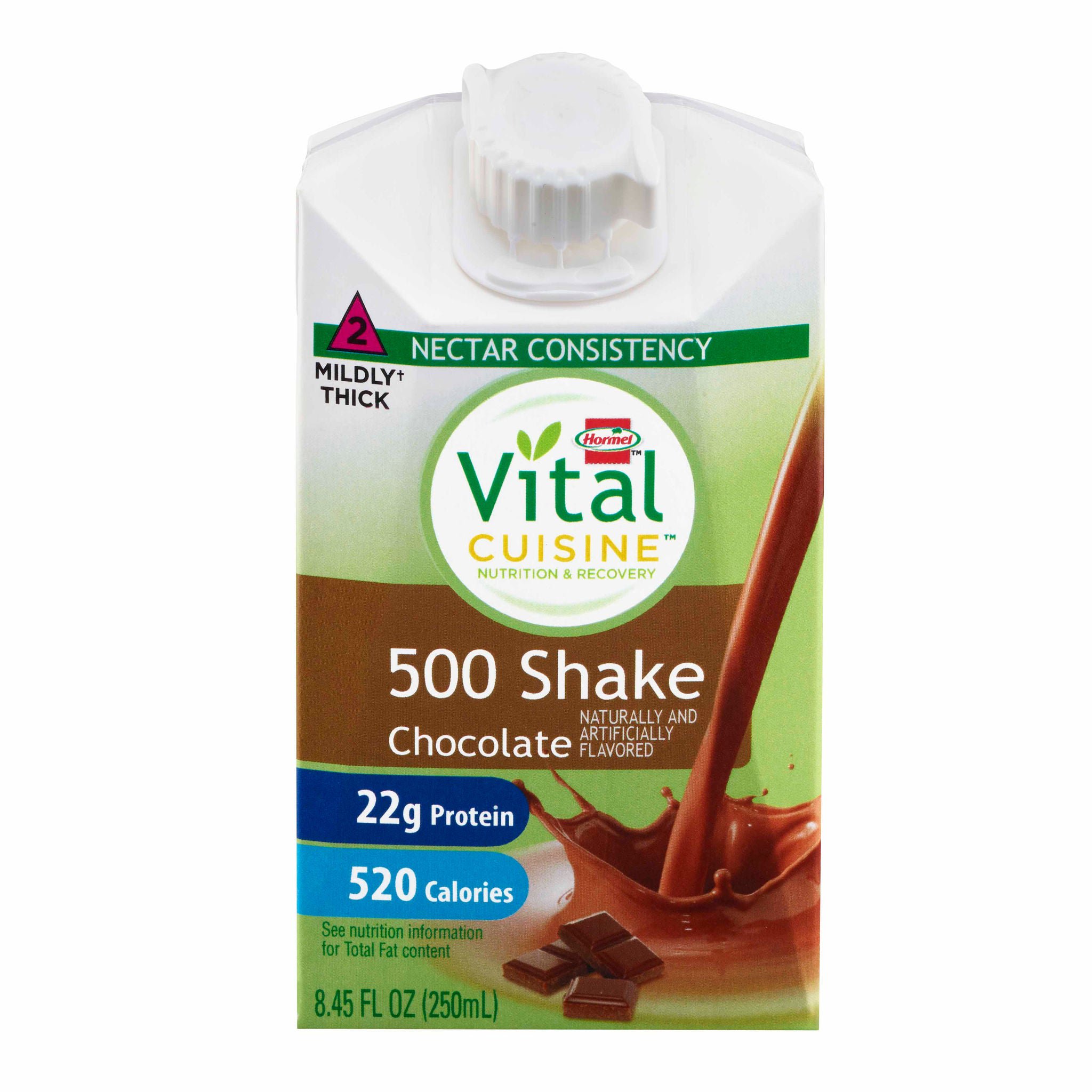 Vital Cuisine® 500 Shake Chocolate Nutrition and Recovery, 8.45 oz. Carton