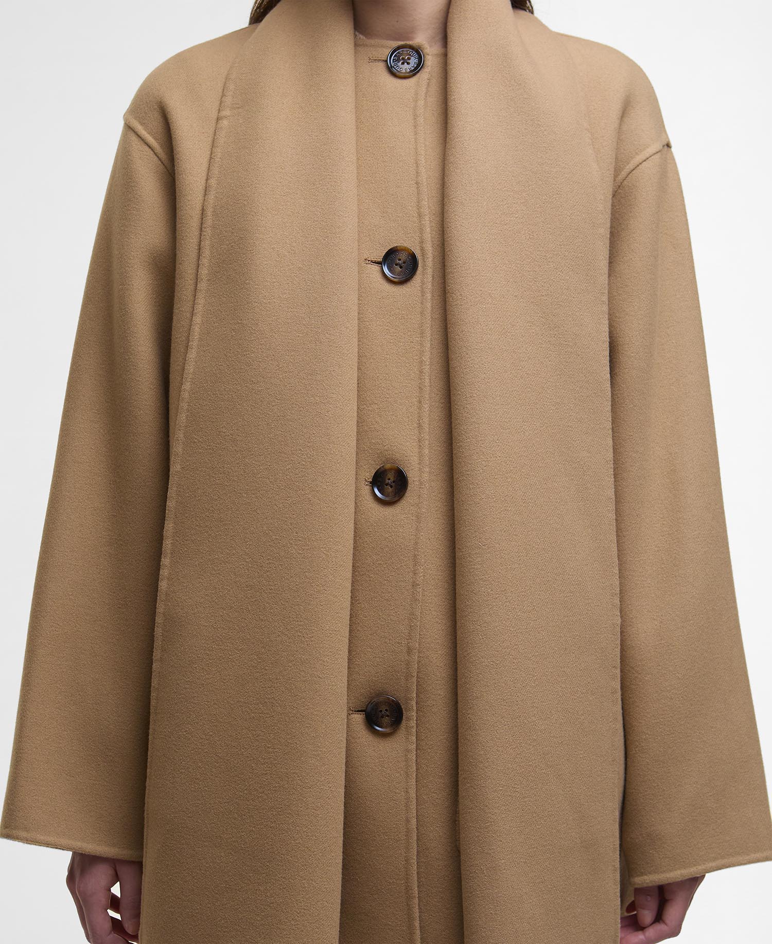 Clementine Wool Scarf Coat image number 4