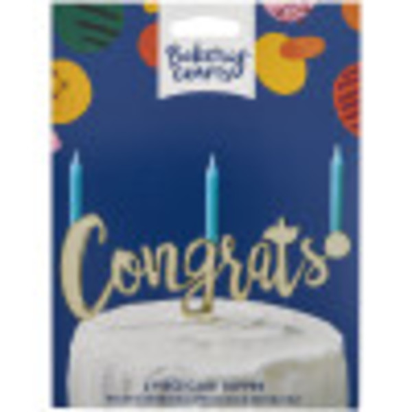 Congrats Assortment Plastic Candle Holder