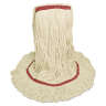 Boardwalk, Premium Standard Rayon Looped-End Wet Mop Head with 1" Headband, Large, White