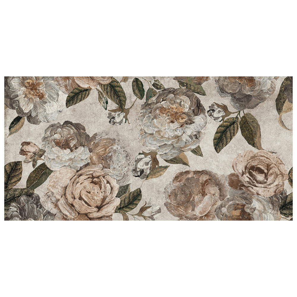 Parete Fiori Beige 23-1/2 in. x 47 in. Porcelain Floor and Wall Tile