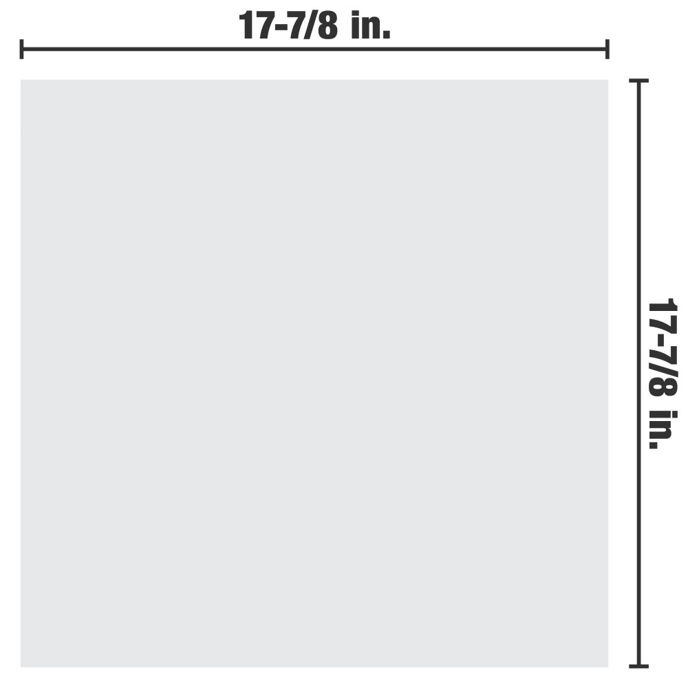 Klavier Matte White 17-7/8 in. x 17-7/8 in. Porcelain Floor and Wall Tile