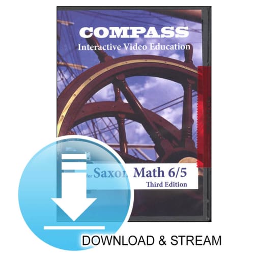 Compass Digital Download Saxon Math 6/5 3rd Edition