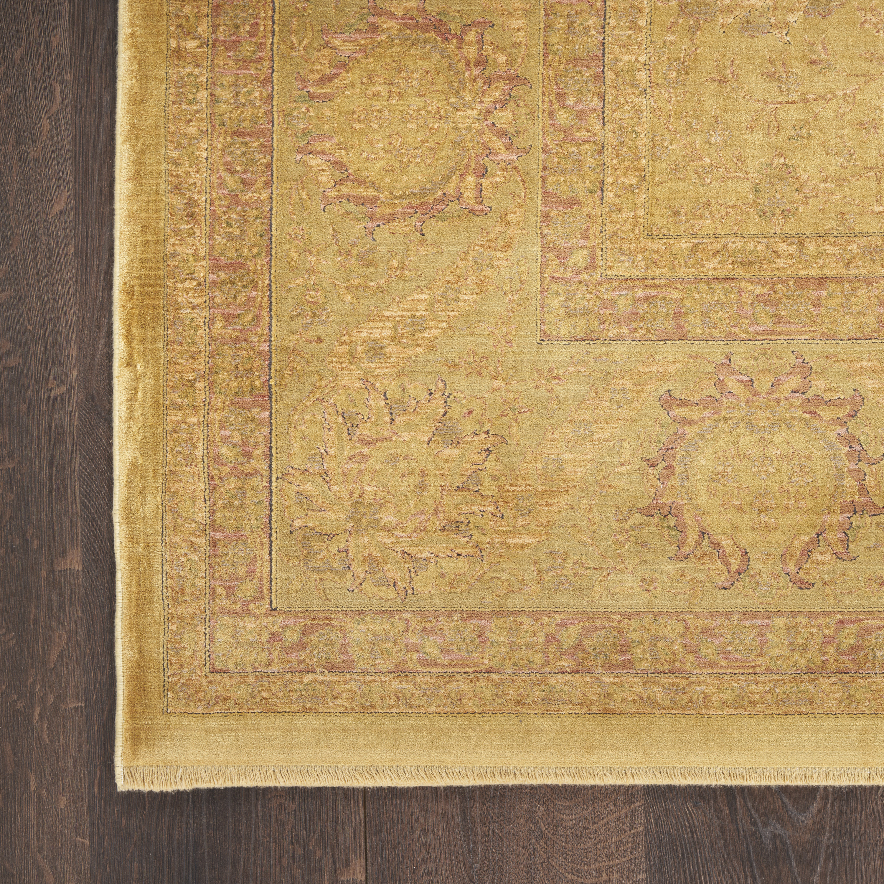 Nourison Luxurious 8' x 10' Gold Vintage Indoor Rug