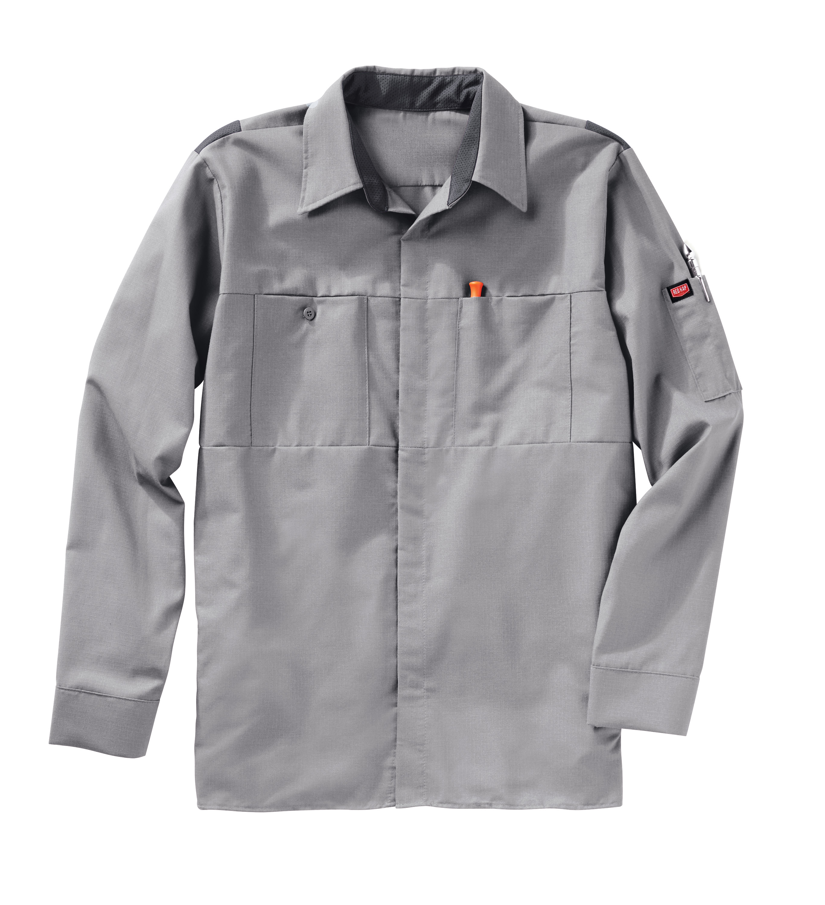 Red Kap Men's Long Sleeve Performance Plus Shop Shirt with OilBlok Technology - Picture 32 of 33