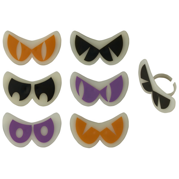 Scary Glow Eyes Cupcake Rings