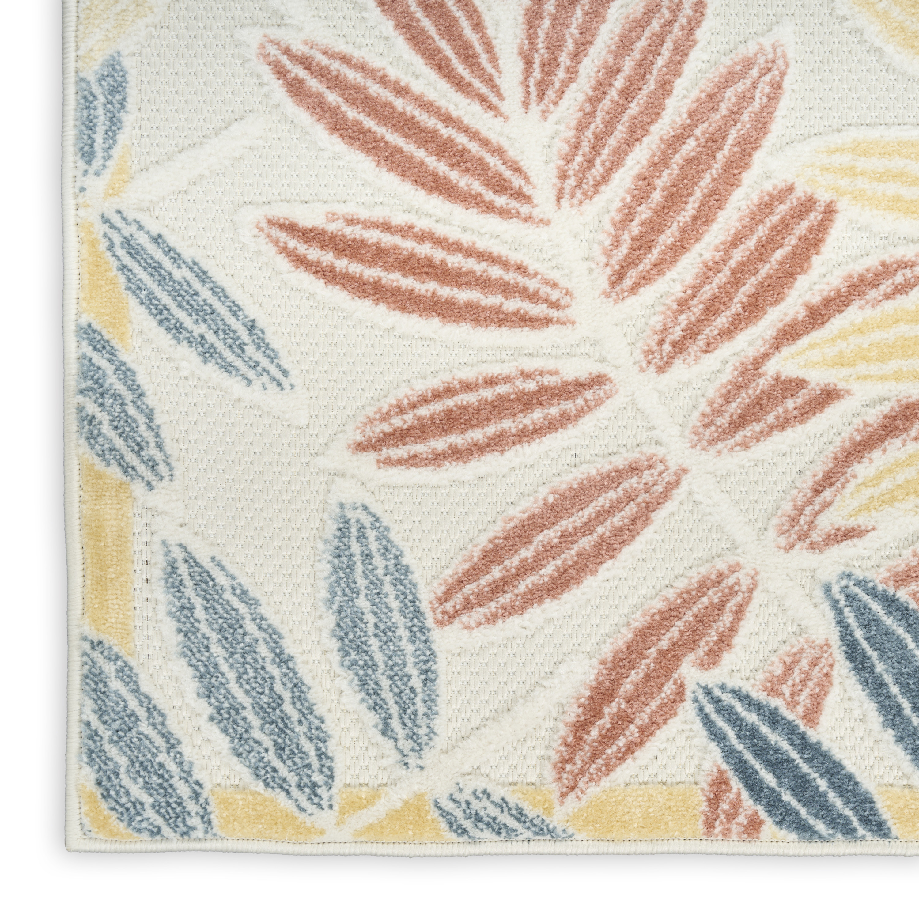 Nourison Aloha 7'10" x 10'6" Ivory Blue Modern Rug