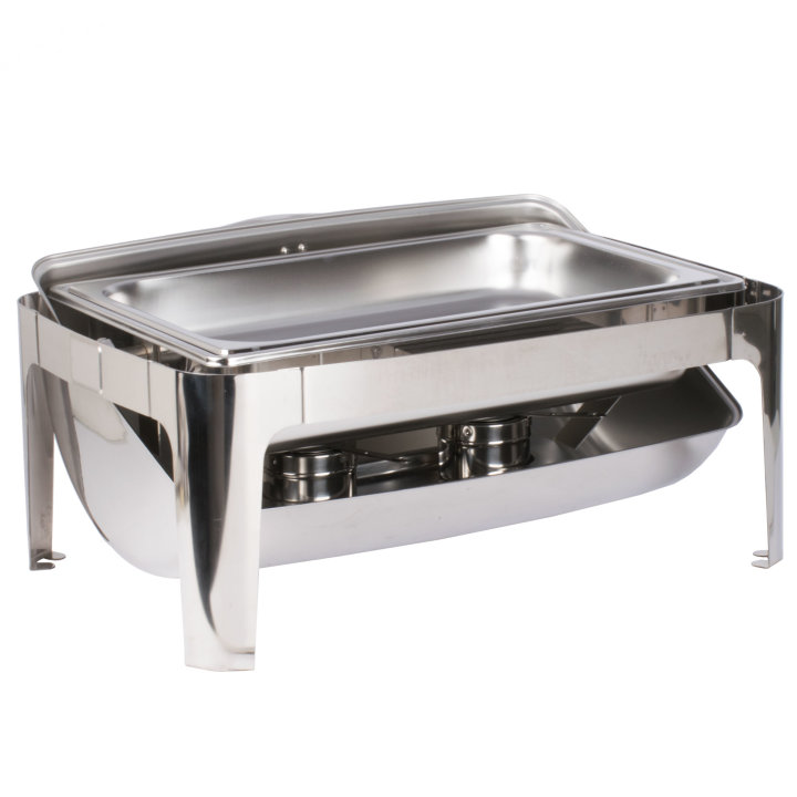 8-quart rectangular stainless steel chafer
