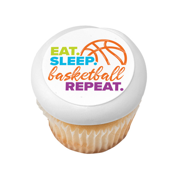 Eat, Sleep, Basketball, Repeat PhotoCake® Edible Image®