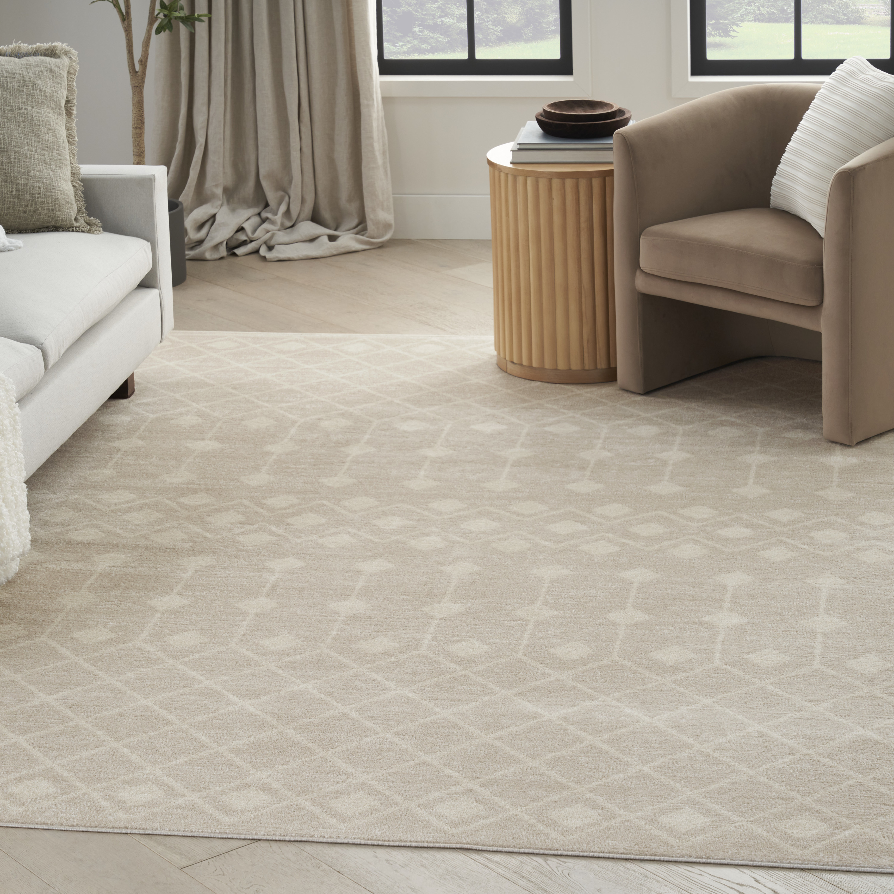 Nourison Grafix 3'9" x 5'9" Beige Bohemian Indoor Rug