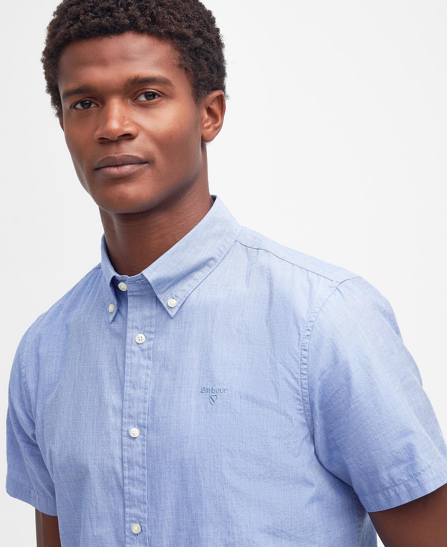 Camicia leggermente aderente Crest Poplin image number 3