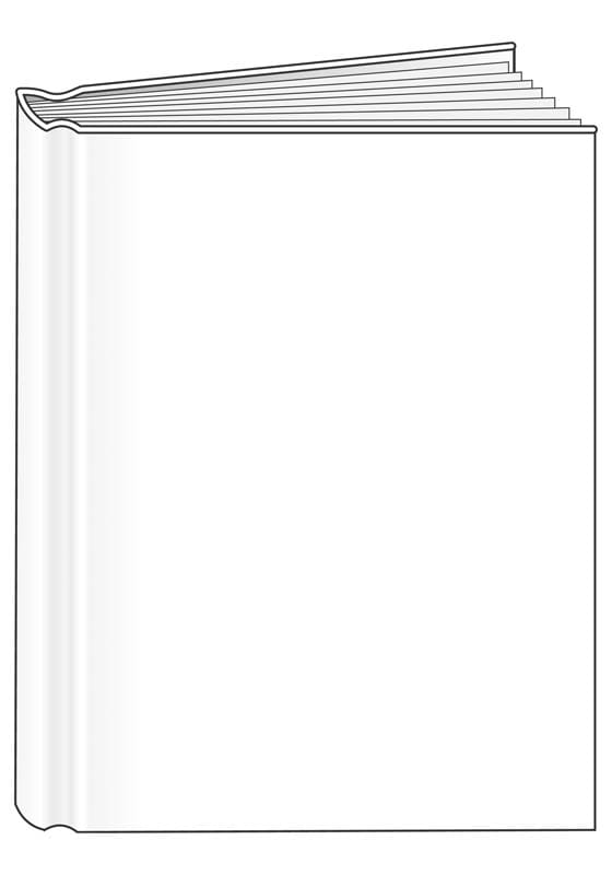 Portrait Blank Big Bare Book (8-3/8" x 11")