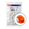 QuickPort® GigaMax® Cat 5e+ Component-Rated UTP Connector Orange 25 Pack