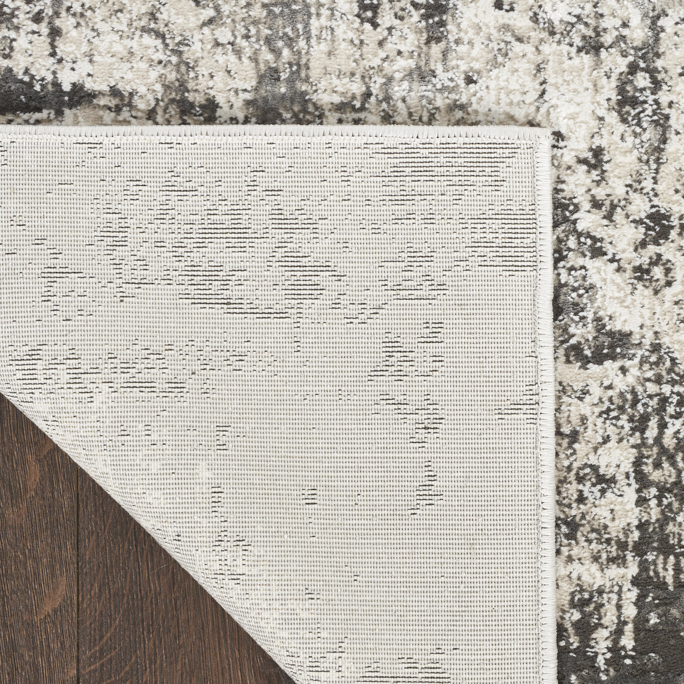 Nourison Desire 7'10" x 9'10" Grey Ivory Modern Indoor Rug