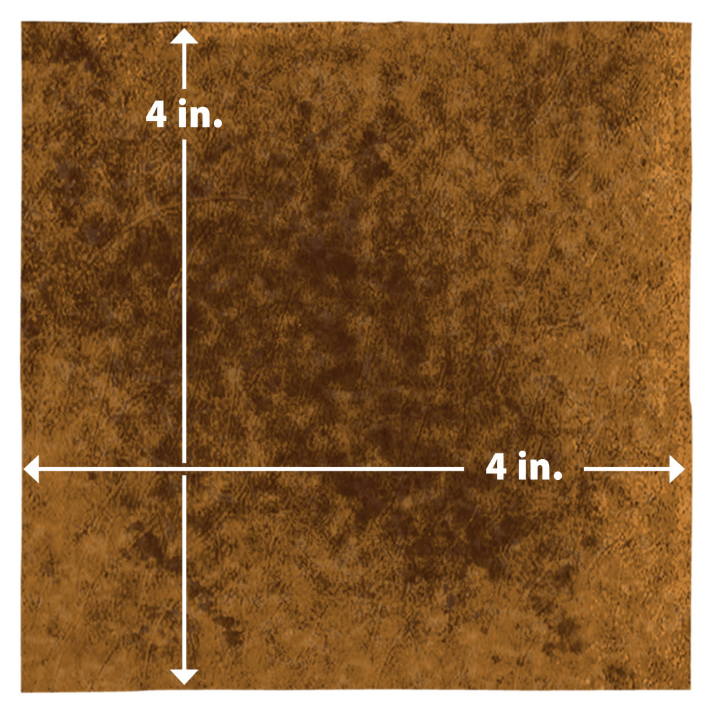 Menorca Rust 4 in. x 4 in. Ceramic Wall Tile