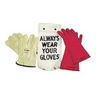 Electrical Glove Kit, Natural Rubber, Straight Cuff, Class 00, Size 10, Red, 14 in. L