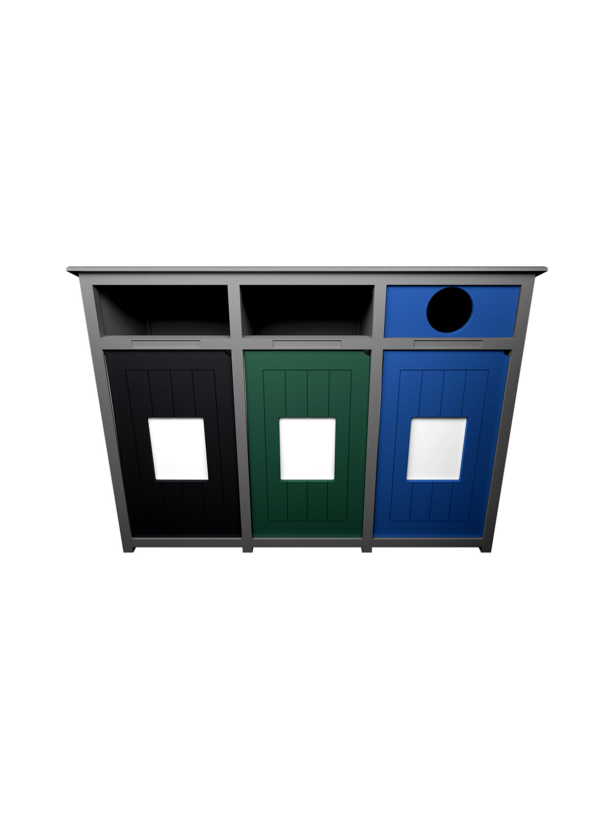 AURA – Triple – Unit – Full-Full-Circle – Grey-Black-Green-Blue