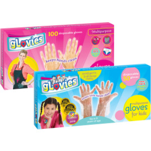 Mulitpurpose Disposable Gloves, 100-Pack Adult & 50-Pack Children