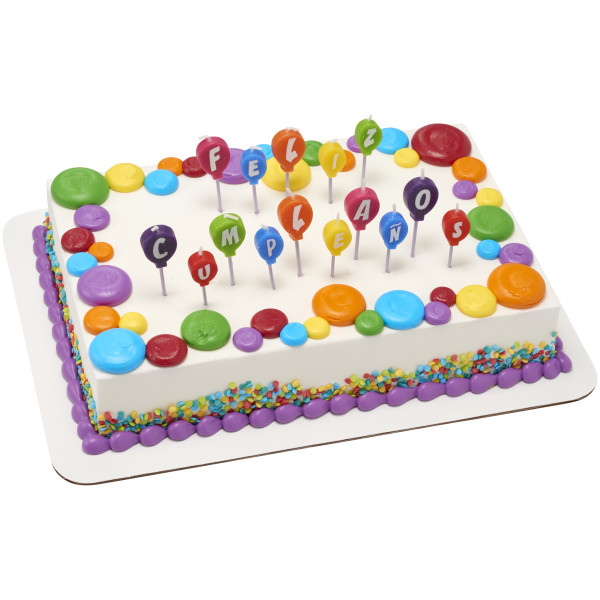 Feliz Cumpleaños Balloons Specialty Candles