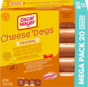 OSCAR MAYER Uncured Velveeta Cheese Dogs 32 oz Box