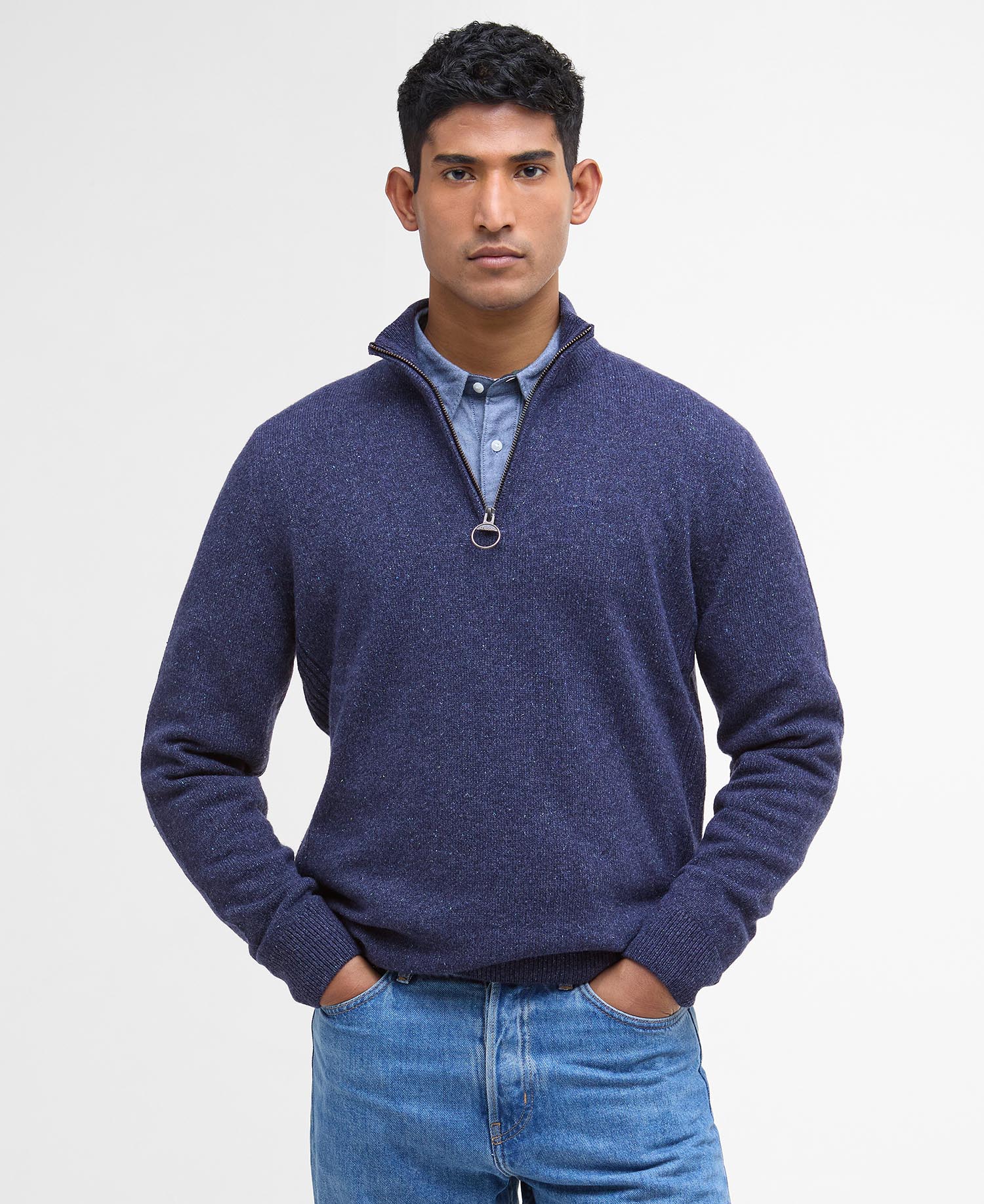 Felpa con mezza zip Essential Tisbury image number 0