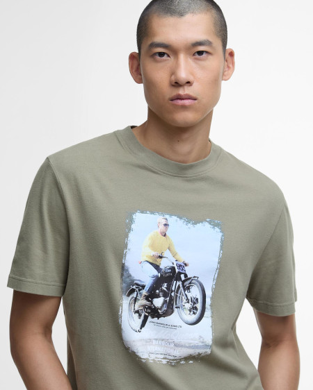 T-shirt Coster con stampa Steve McQueen