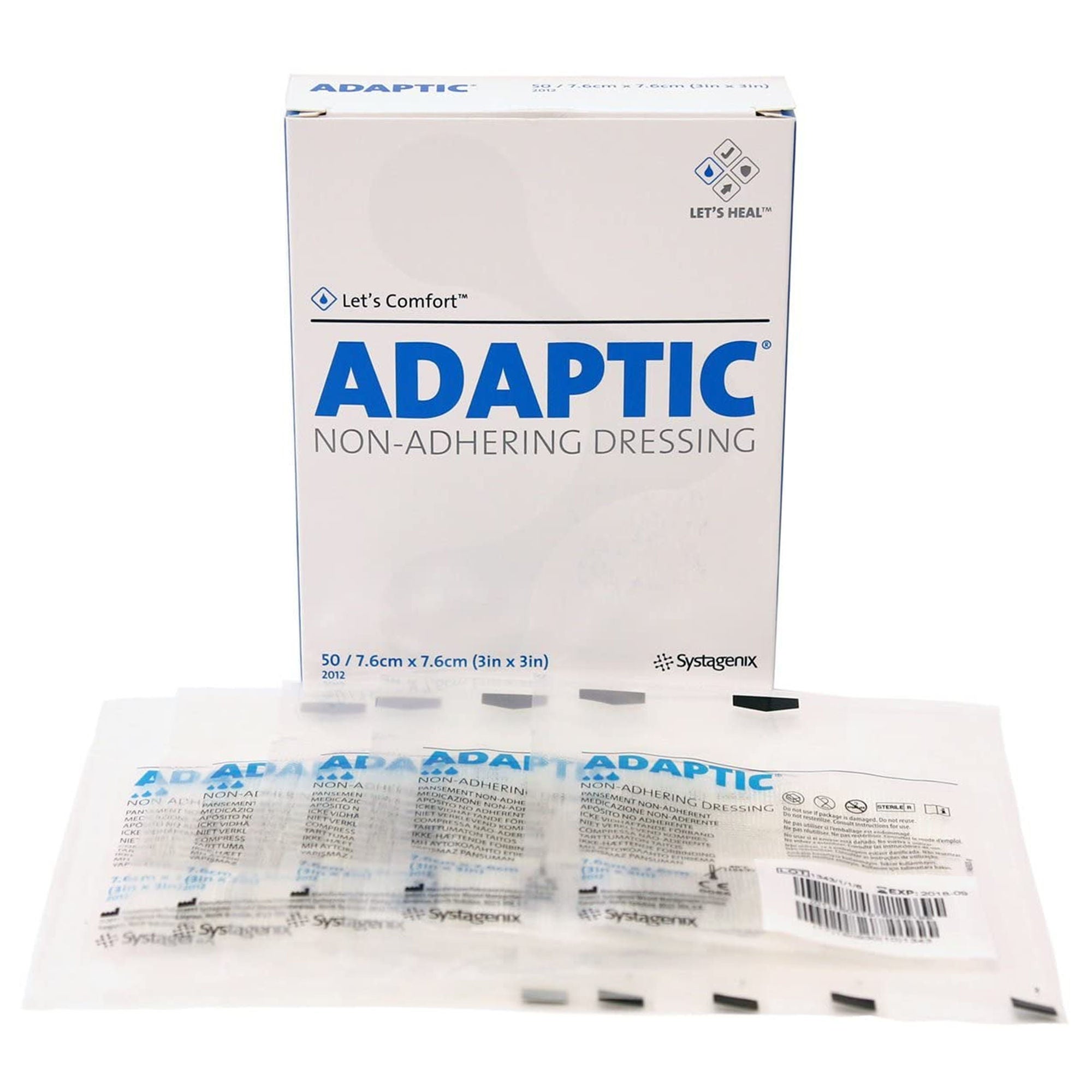 3M™ Adaptic™ Oil Emulsion Impregnated Dressing, 3 x 3 Inch