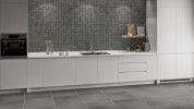 Aquarius Gray 2x2 Mosaic and 24x24 Gray Matte