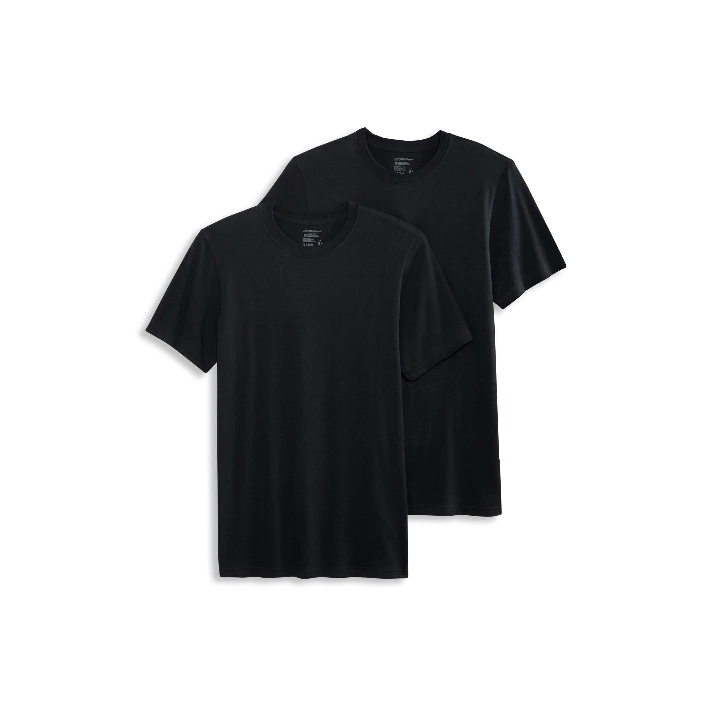 Jockey Men’s Made in America 100% Cotton Crew Neck Undershirt – 2 Pack