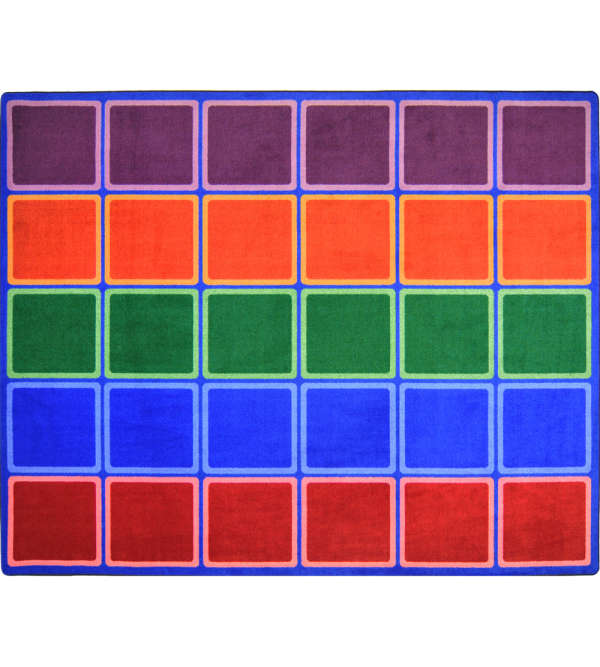 Blocks Abound™ Rug, 10'9" x 13'2" Rectangle, Primary