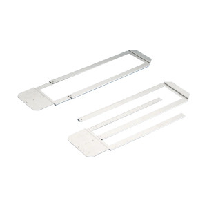 Telescoping Between Stud Rigid Box Support For 16 to 24 in., Stud Spacing and 4 or 4 11/16 in. Square Box, Pre-Galvanized Steel