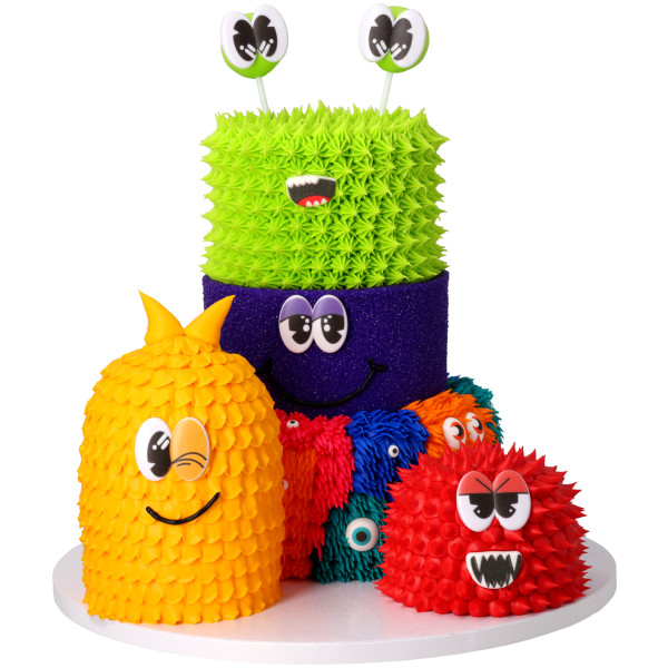 Doodle Eyes Cupcake Rings