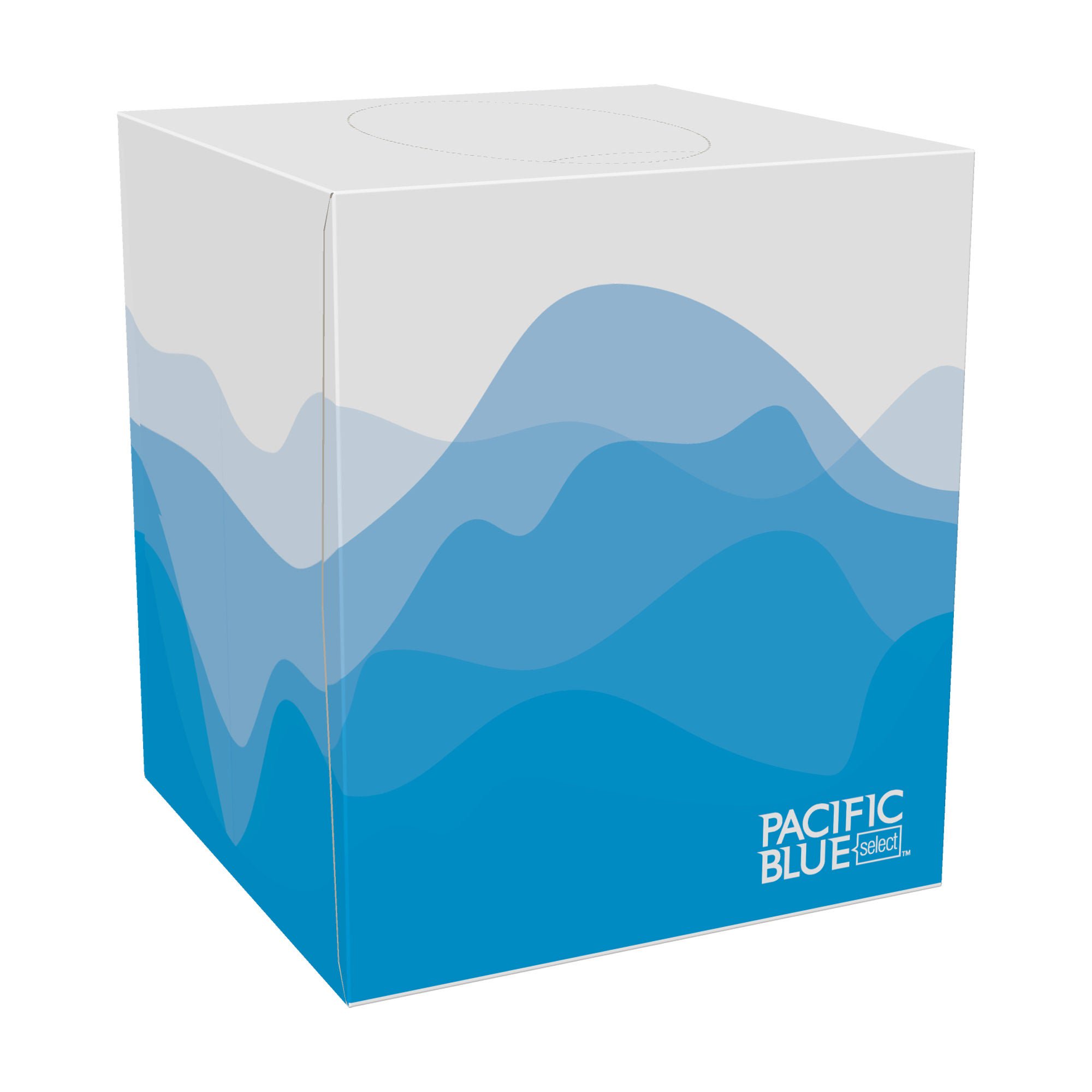 Pacific Blue Select™ Two-Ply Facial Tissue By Georgia-Pacific, Cube Box