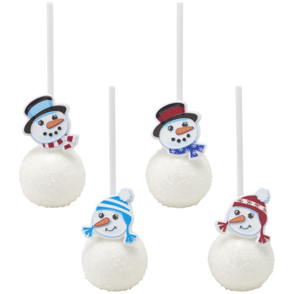 Snowman Friends Cupcake Rings