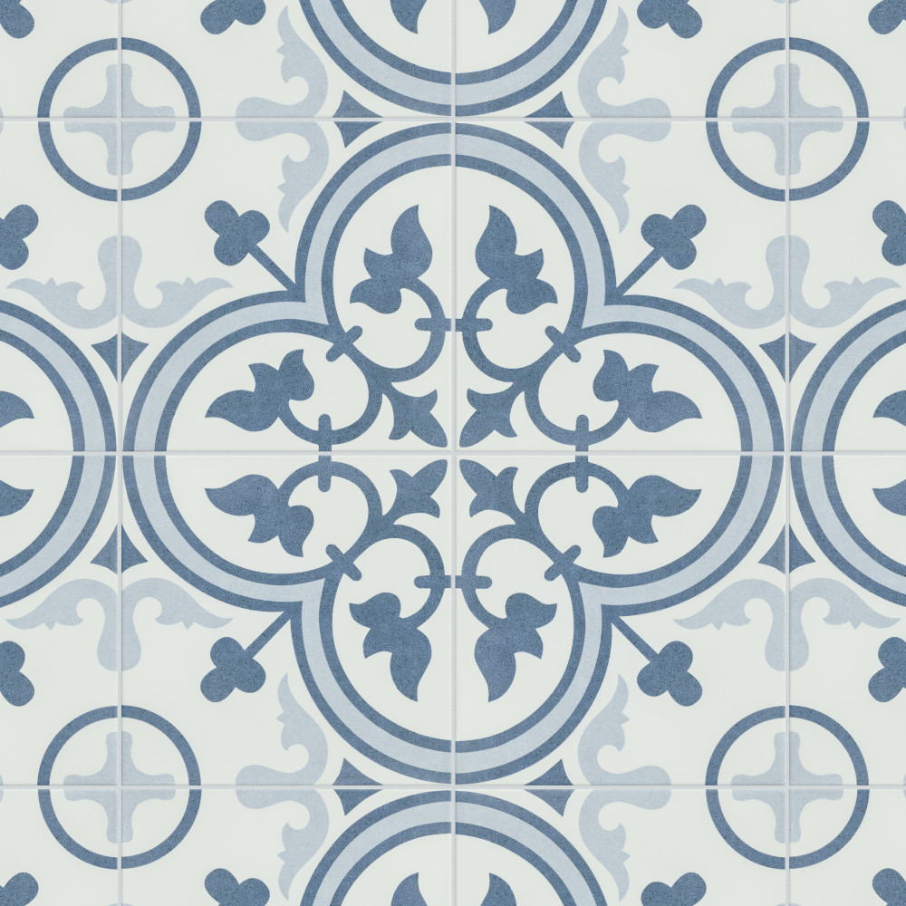 Arte Crystal 9-3/4 in. x 9-3/4 in. Porcelain Floor and Wall Tile