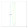 Boardwalk, Single-Tube Stir-Straws,5.25", Polypropylene, Red