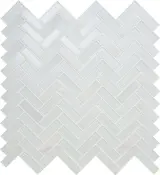 Serentina Bliss 12×13 Herringbone Mosaic Glossy Serentina Bliss 12×13 Herringbone Mosaic Glossy