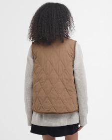 Cecily Gilet Beige/Sky Dress Tartan