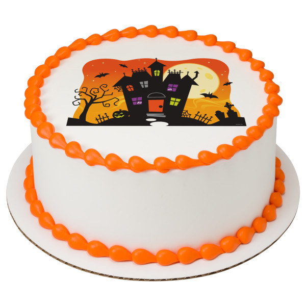 Spooky Haunted House PhotoCake® Edible Image®