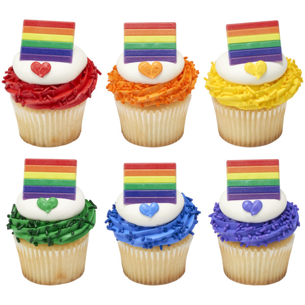 Pride Cupcake Rings