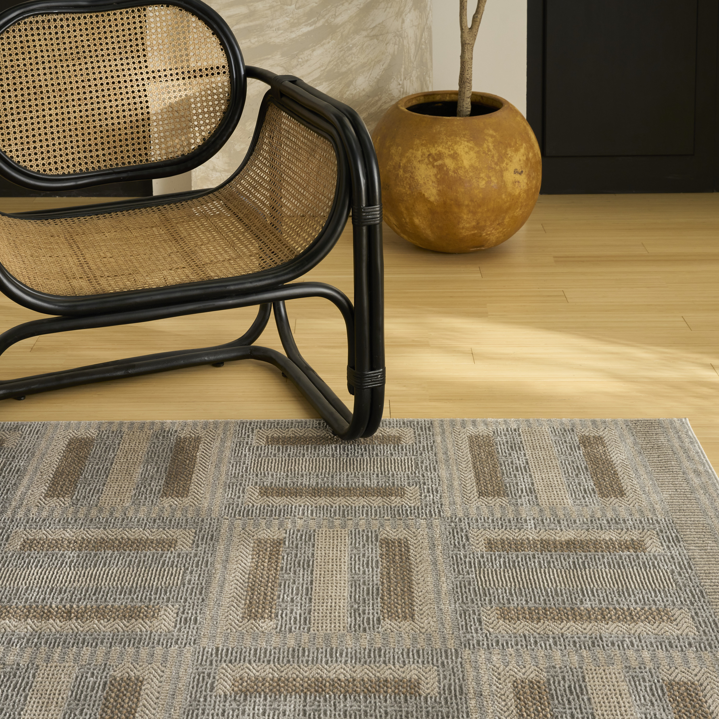 Nourison Nordic 8' x 10' Grey Multicolor Modern Indoor Rug