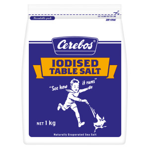 cerebos® iodised table salt 1kg image