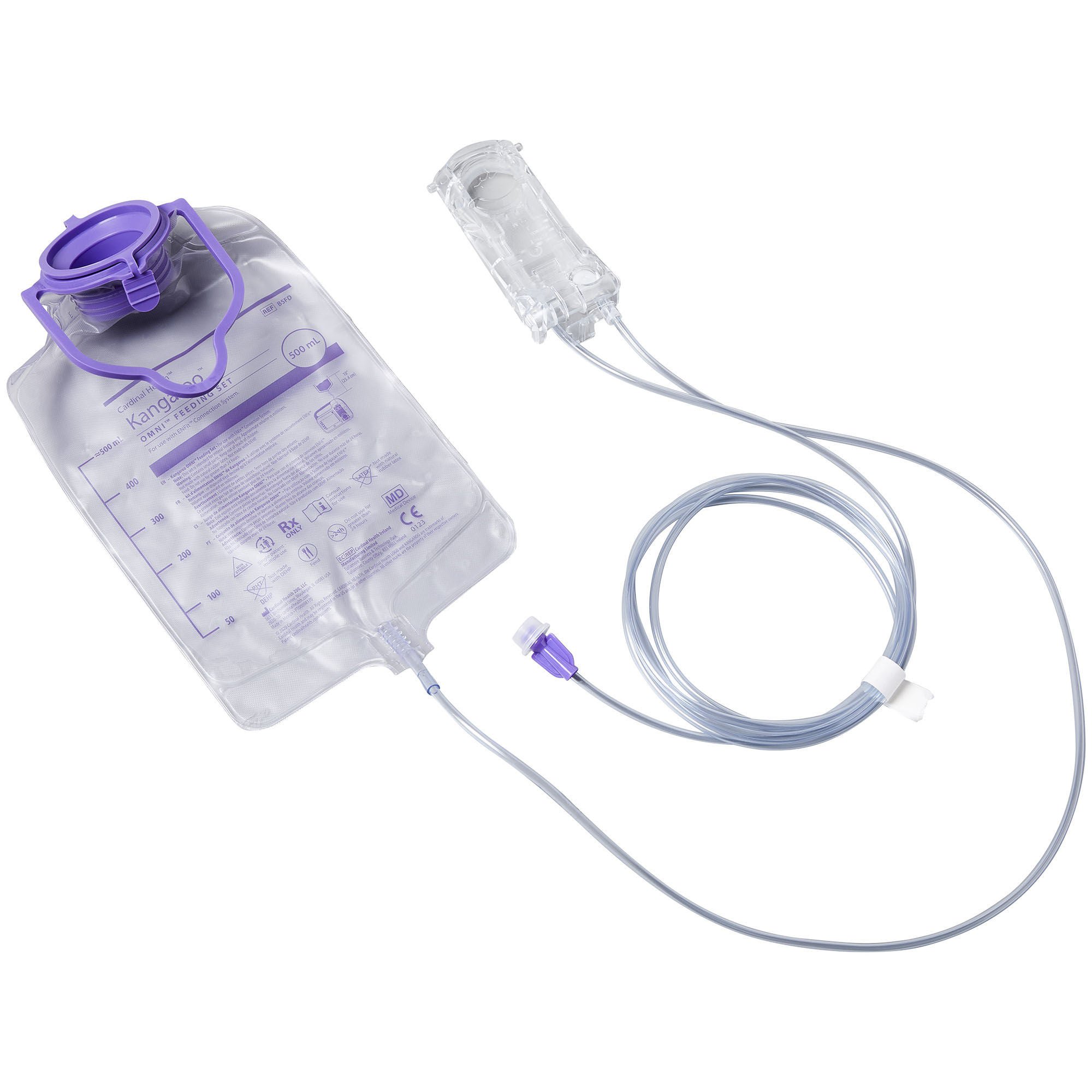 Cardinal PUMP SET, KANGAROO OMNI FEED ONLY SET 500ML (30/CS)