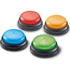 Lights and Sounds Answer Buzzers, Set of 4