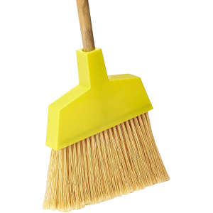 Boardwalk, 13in, Angler Broom, 53" Handle, Plastic Bristles, Yellow