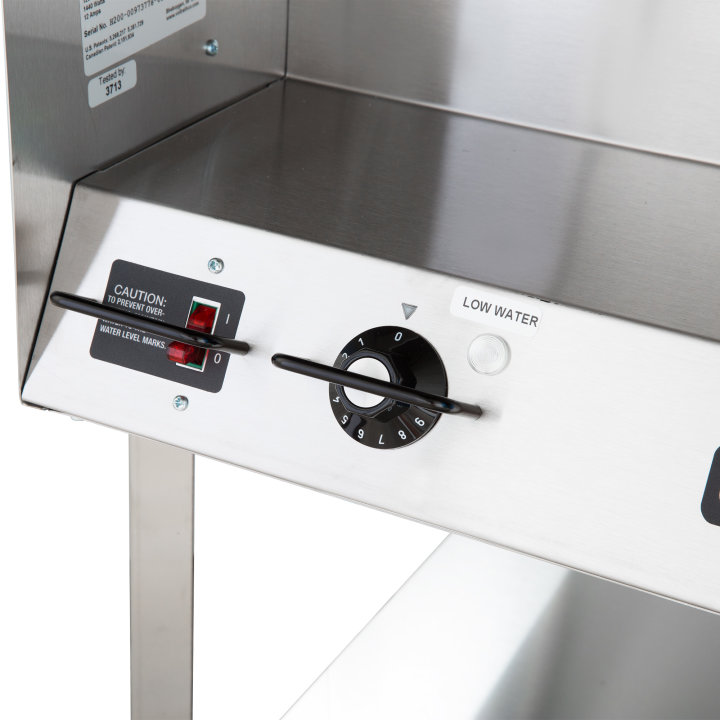 120-volt 1440-watt three-well Servewell® stainless steel hot-food table