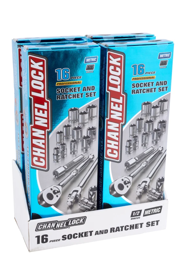 32162 16pc 1/2" Metric Drive Socket Set